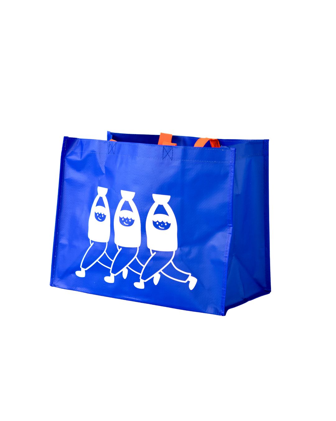Blaue Einkaufstasche mit Curry Lovers – Good Karma Inside